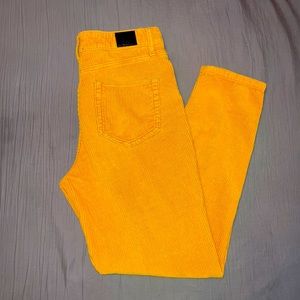 BDG Yellow Corduroy High Rise Mom Jeans
